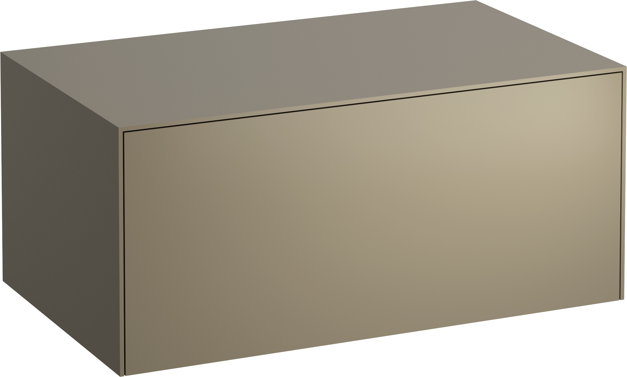 Laufen Sonar szafka 77 cm podumywalkowa wisząca z blatem tytanowy połysk H4054100340421