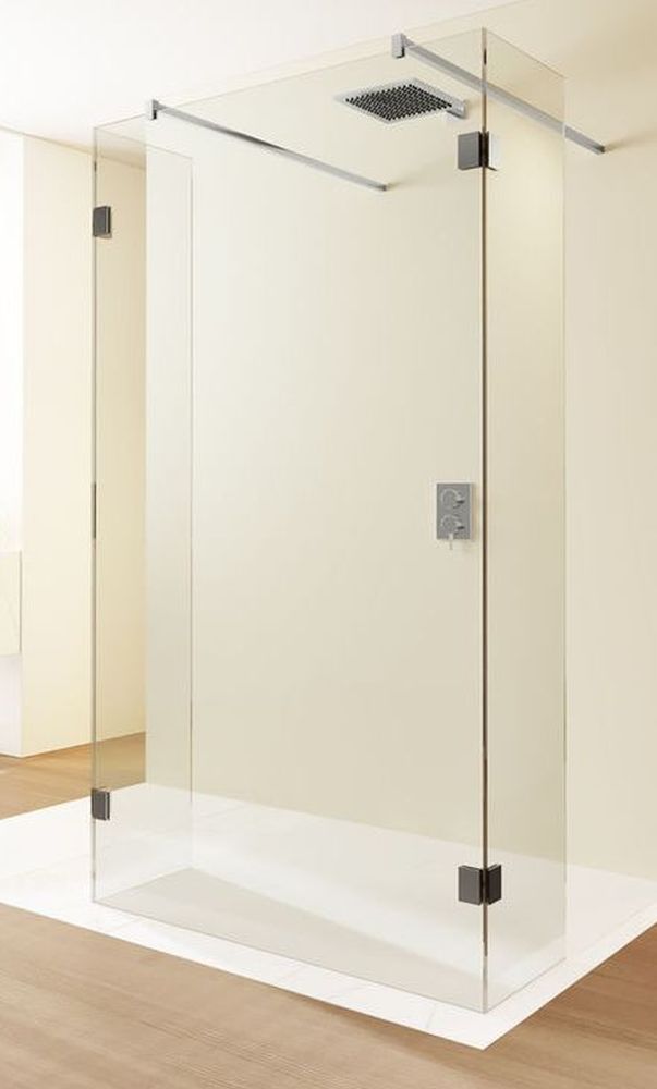 Riho Scandic NXT X202 Walk-In kabina prysznicowa 120x27 cm wolnostojąca czarny mat/szkło przezroczyste G001049121