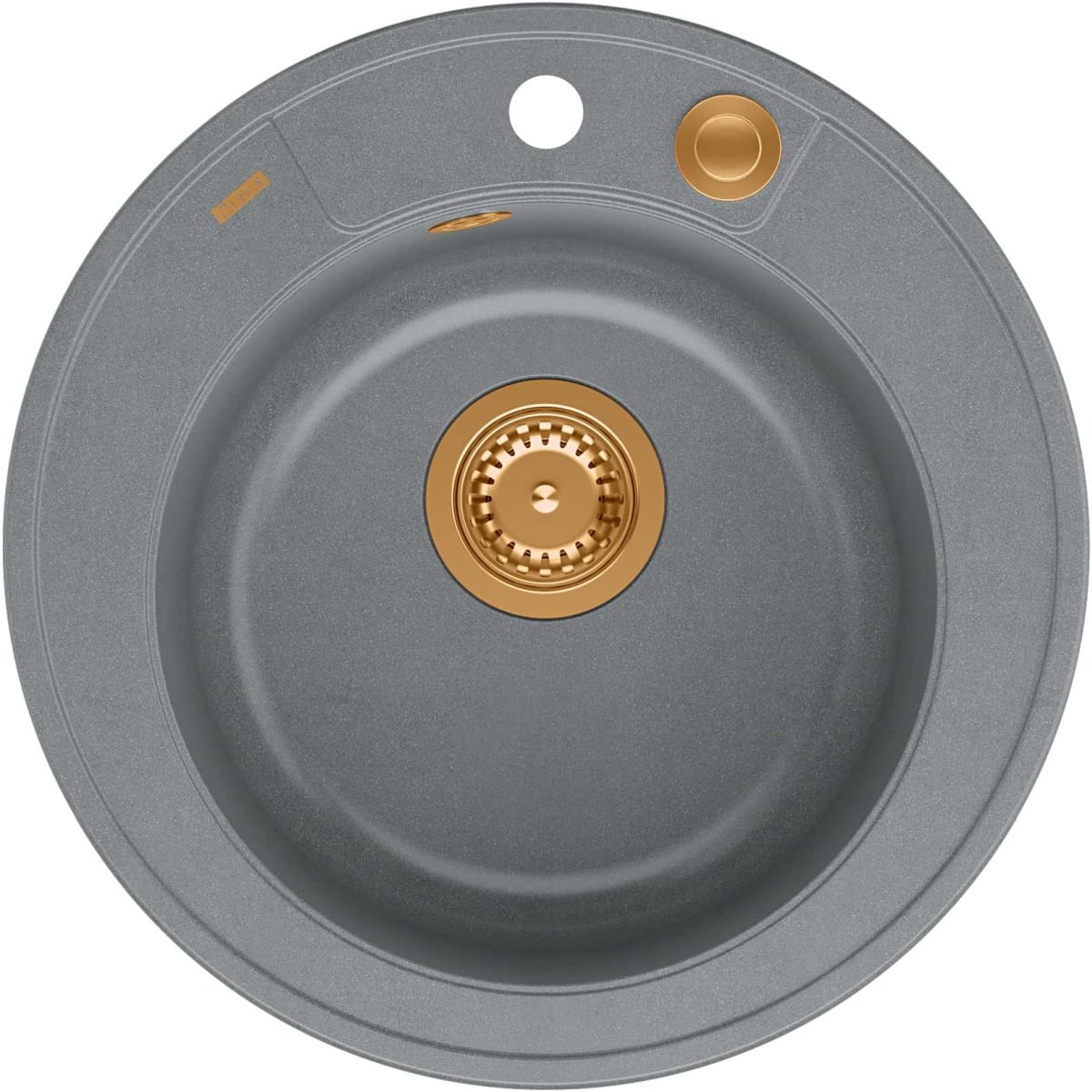 Quadron Morgan 210 zlewozmywak 51x51 cm GraniteQ silver stone/miedź HB8301U5-C1_P2O