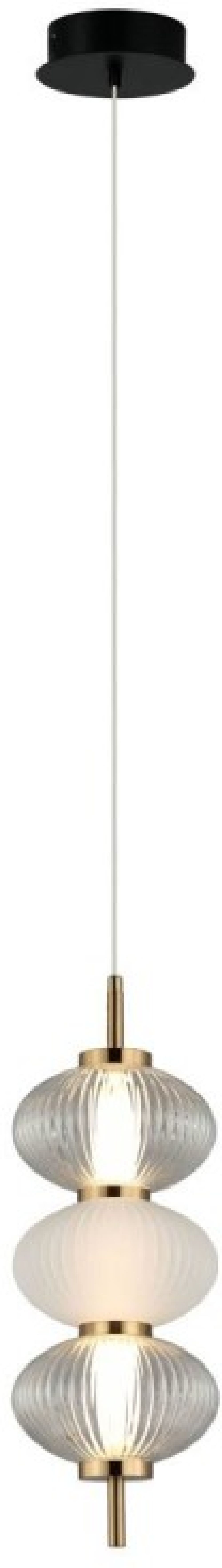 Italux Testa lampa wisząca 1x12 W przezroczysta PND-84938-3-BK