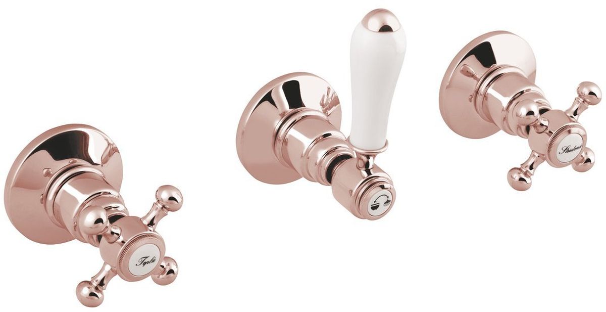 Sapho Antea bateria prysznicowa podtynkowa różowe złoto SET305-107