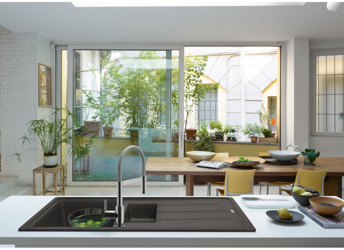 Franke Basis zlewozmywak granitowy 97x50 cm szary 114.0716.320