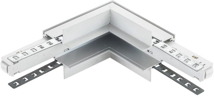 DPM M-Line łącznik kątowy do szyny magnetycznej wewnętrzny podtynkowy biały MTL-R-IL-W