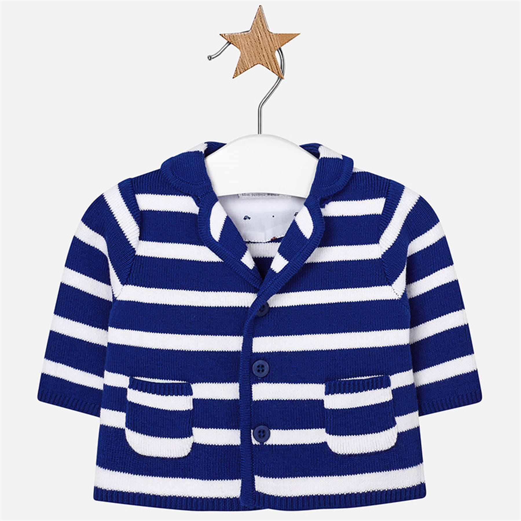 MAYORAL 1407 Marynarka Sweter do chrztu dla chłopca