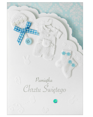 Pamiątka Chrztu Świętego - karnet