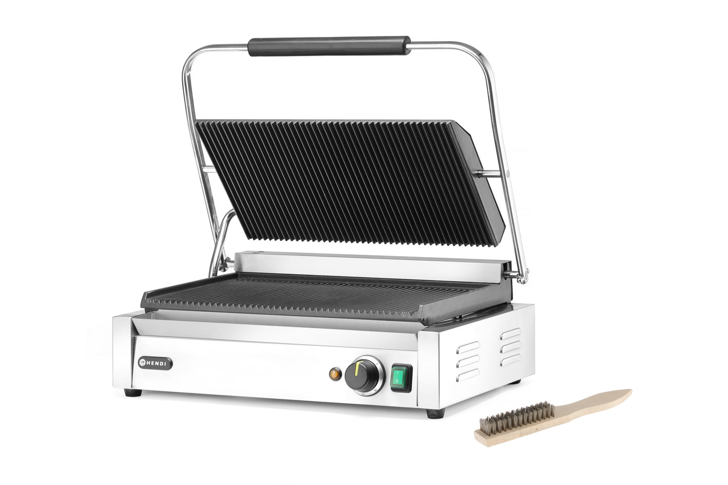 Grill kontaktowy panini XL ryflowany Hendi