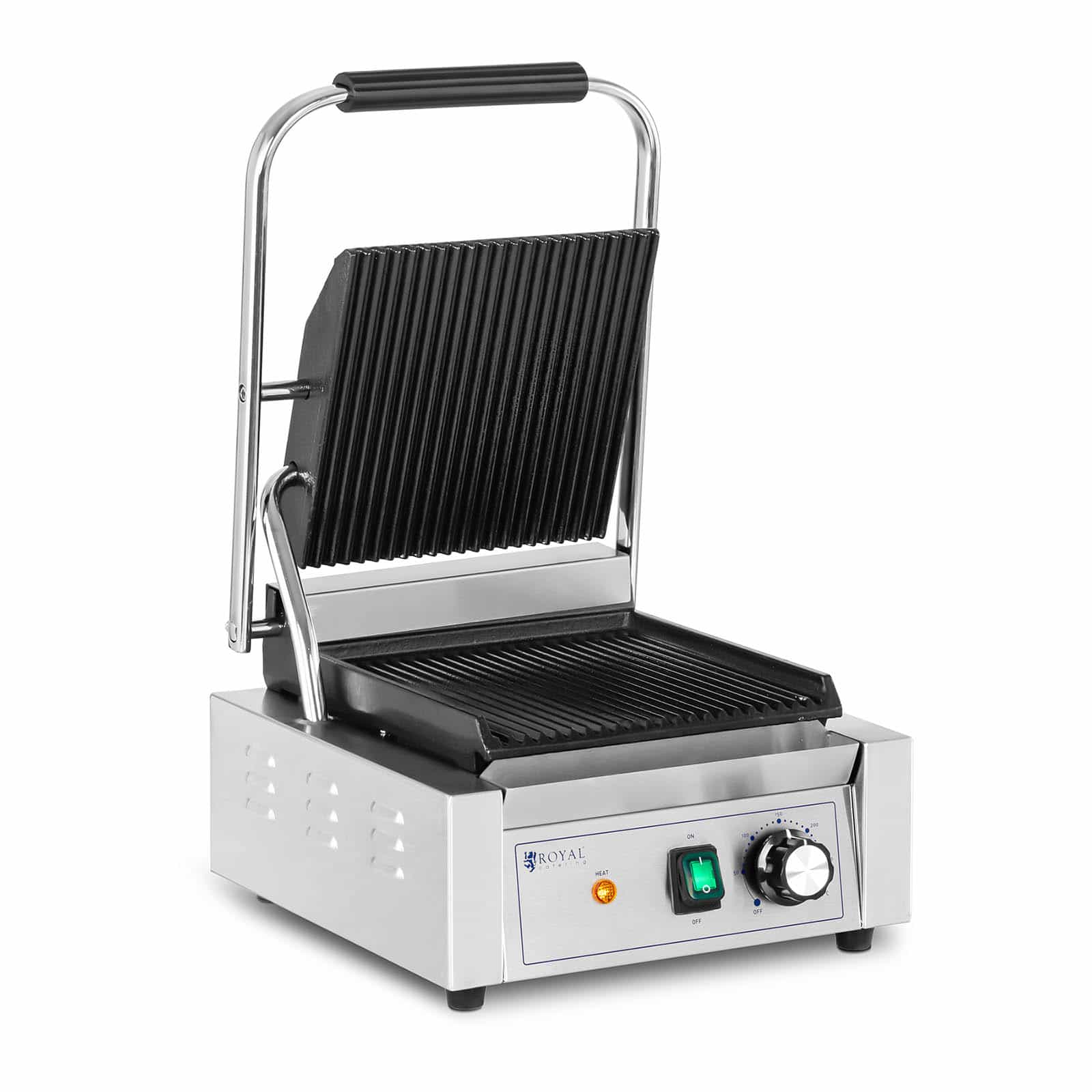 Grill kontaktowy ryflowany 1800W | RCPKG-1800-R