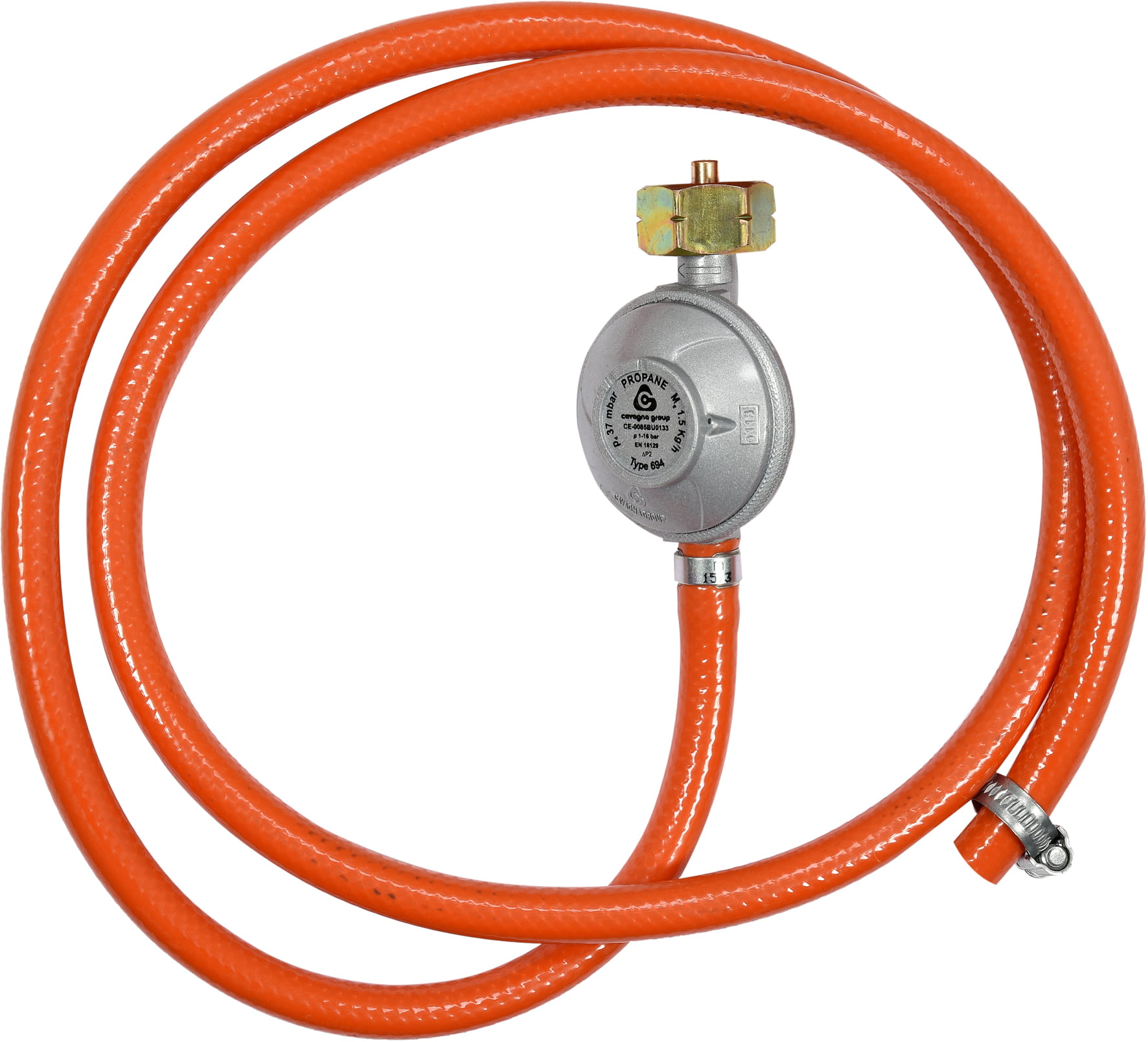 Reduktor gazowy z wężem 1,5m Vorel