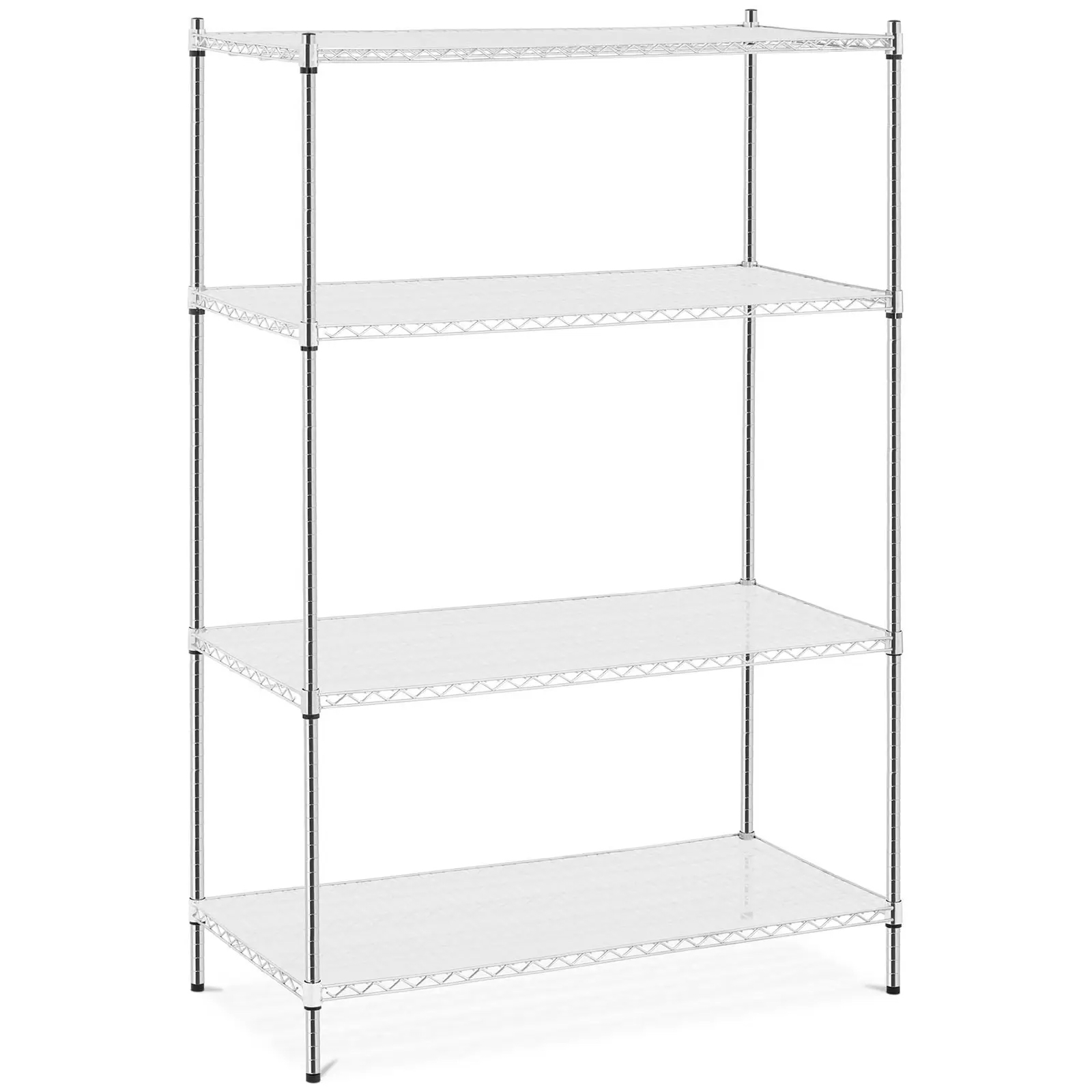 Regał ażurowy 120x60x180cm, 4 półki z matami, nośność 1000kg | 10011844