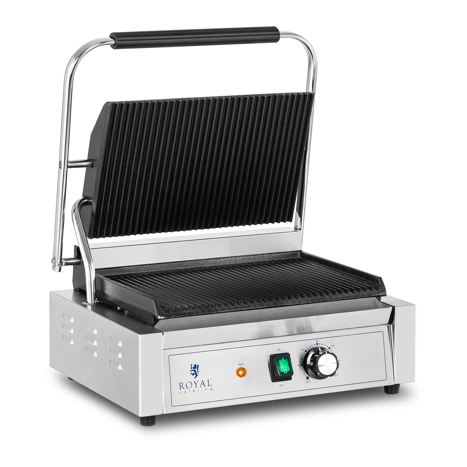 Grill kontaktowy ryflowany 2200W | RCPKG-2200-R