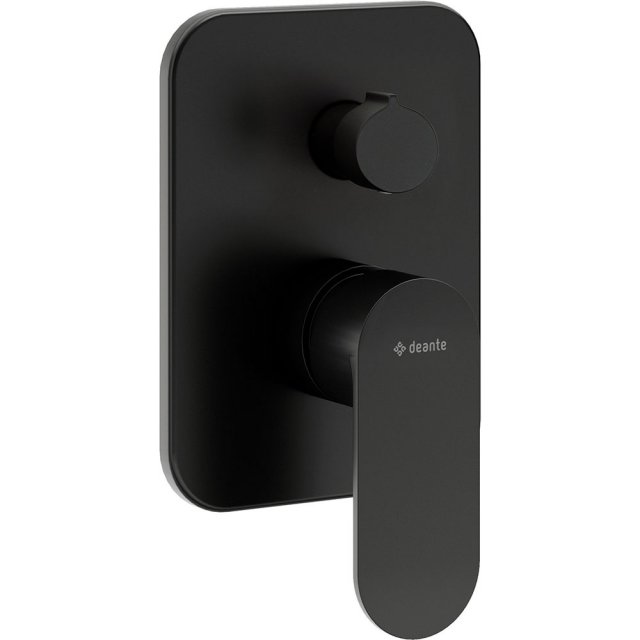 DEANTE Bateria prysznicowa podtynkowa ALPINIA nero z przełącznikiem n