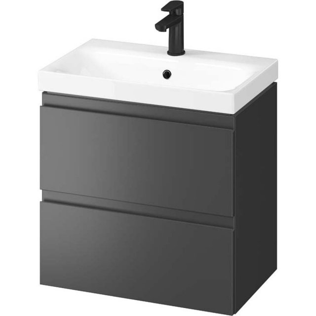 CERSANIT Szafka z umywalką SET B887 MODUO SLIM 60 antracytowa S801-47