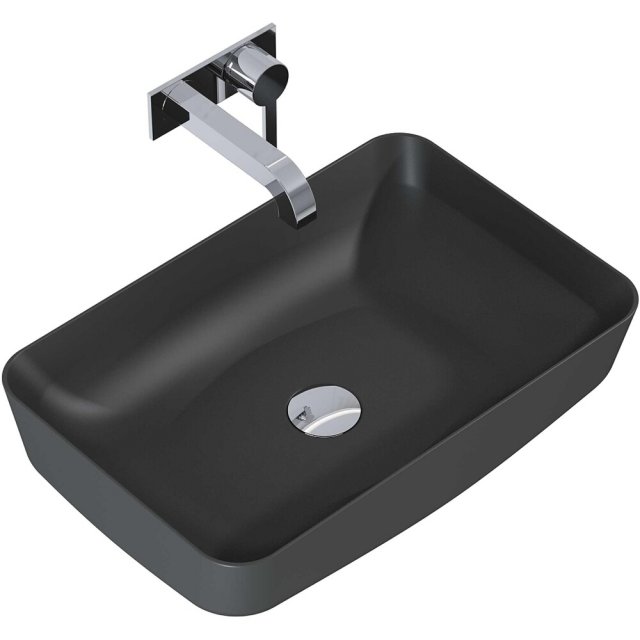 ELITA Umywalka nablatowa NOMIA 50x39 blat, ceram anthracite matt 1452