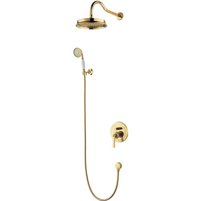 OMNIRES System prysznicowy ARMANCE podtynkowy złoty połysk SYSAM10GL