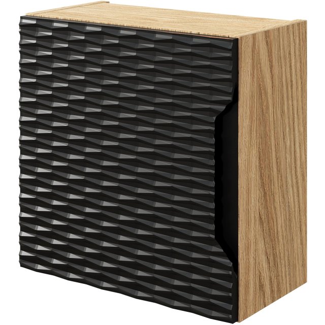 COMAD Szafka łazienkowa wisząca OCEAN BLACK z drzwiami 35x35 cm 83-35