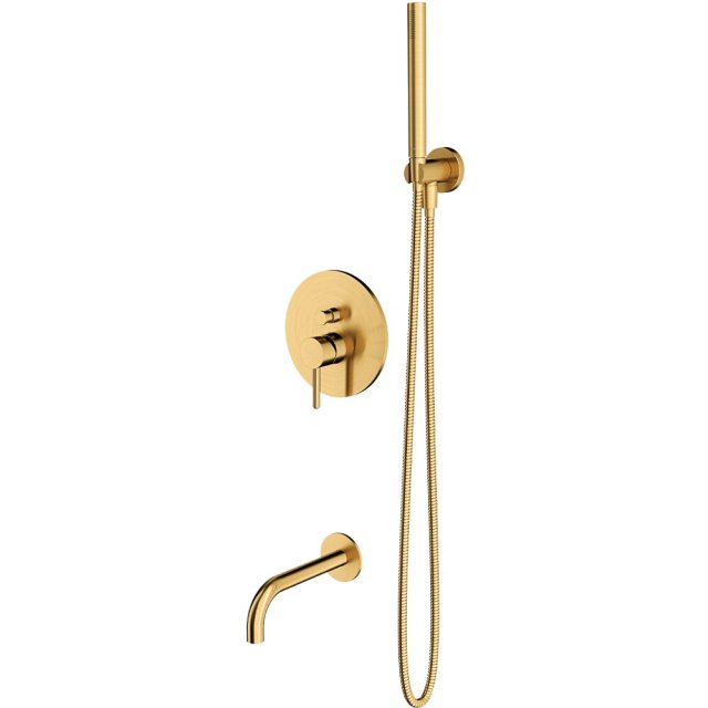 OMNIRES System wannowy Y podtynkowy złoty szczotkowany SYSYW01GLB