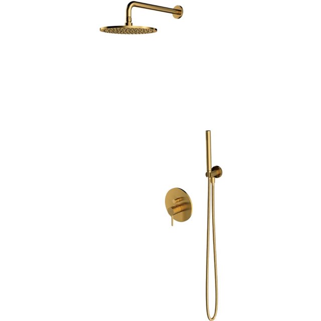 OMNIRES System prysznicowy Y podtynkowy złoty szczotkowany SYSY19GLB