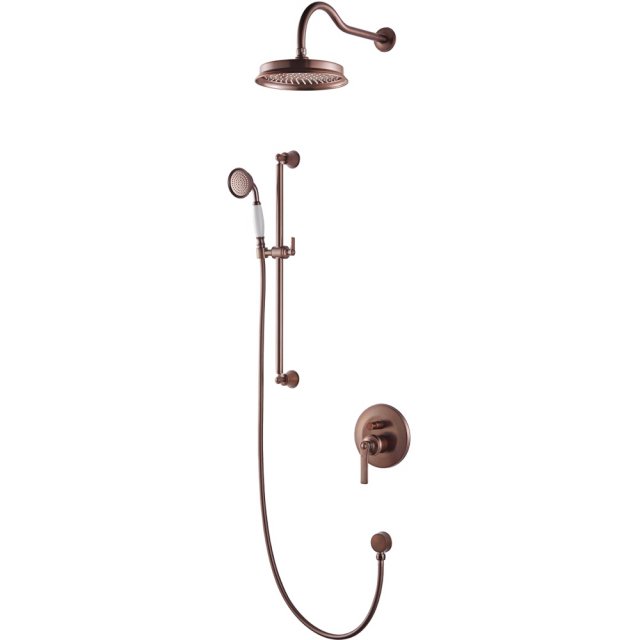 OMNIRES System prysznicowy ARMANCE podtynkowy miedź antyczna szczotko