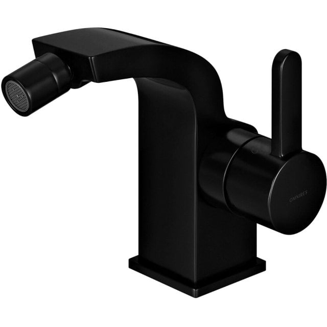 OMNIRES Bateria bidetowa DARLING stojąca czarna półmat DA5020BL