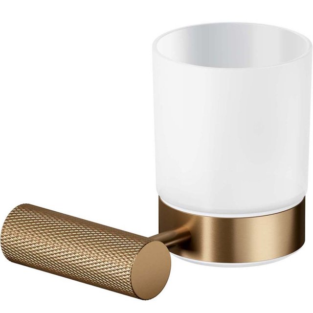 CERSANIT Kubek łazienkowy ścienny ZEN miedź szczotkowana S951-903