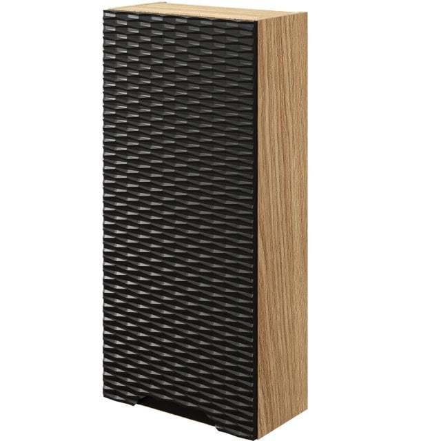 COMAD Szafka łazienkowa wisząca OCEAN BLACK z drzwiami 35 cm 83-35-1D