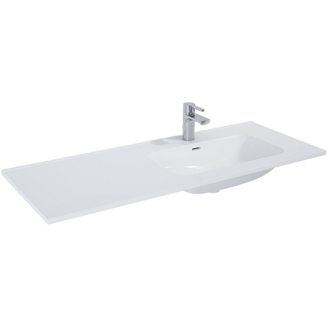 ELITA Umywalka pojedyncza meblowa SKAPPA 120 prawa (80+40), ceram whi