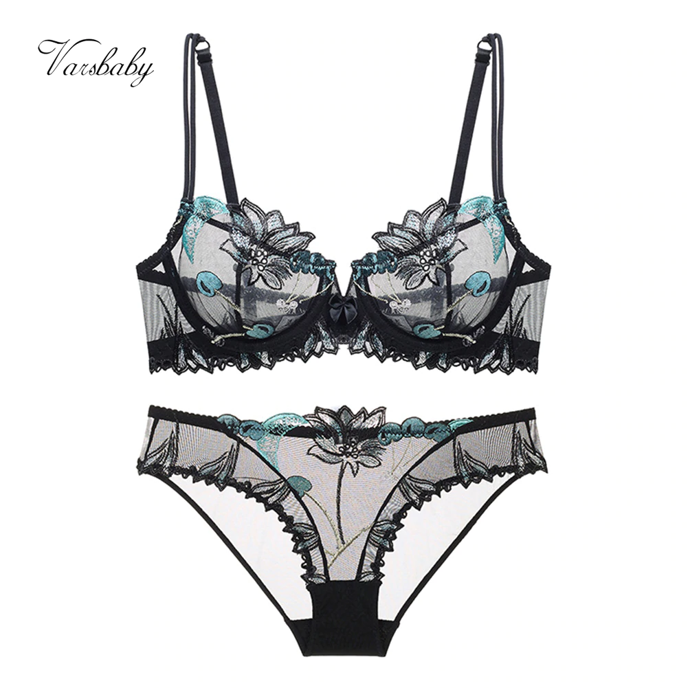 Przeźroczysty zestaw bielizny damskiej Varsbaby 044