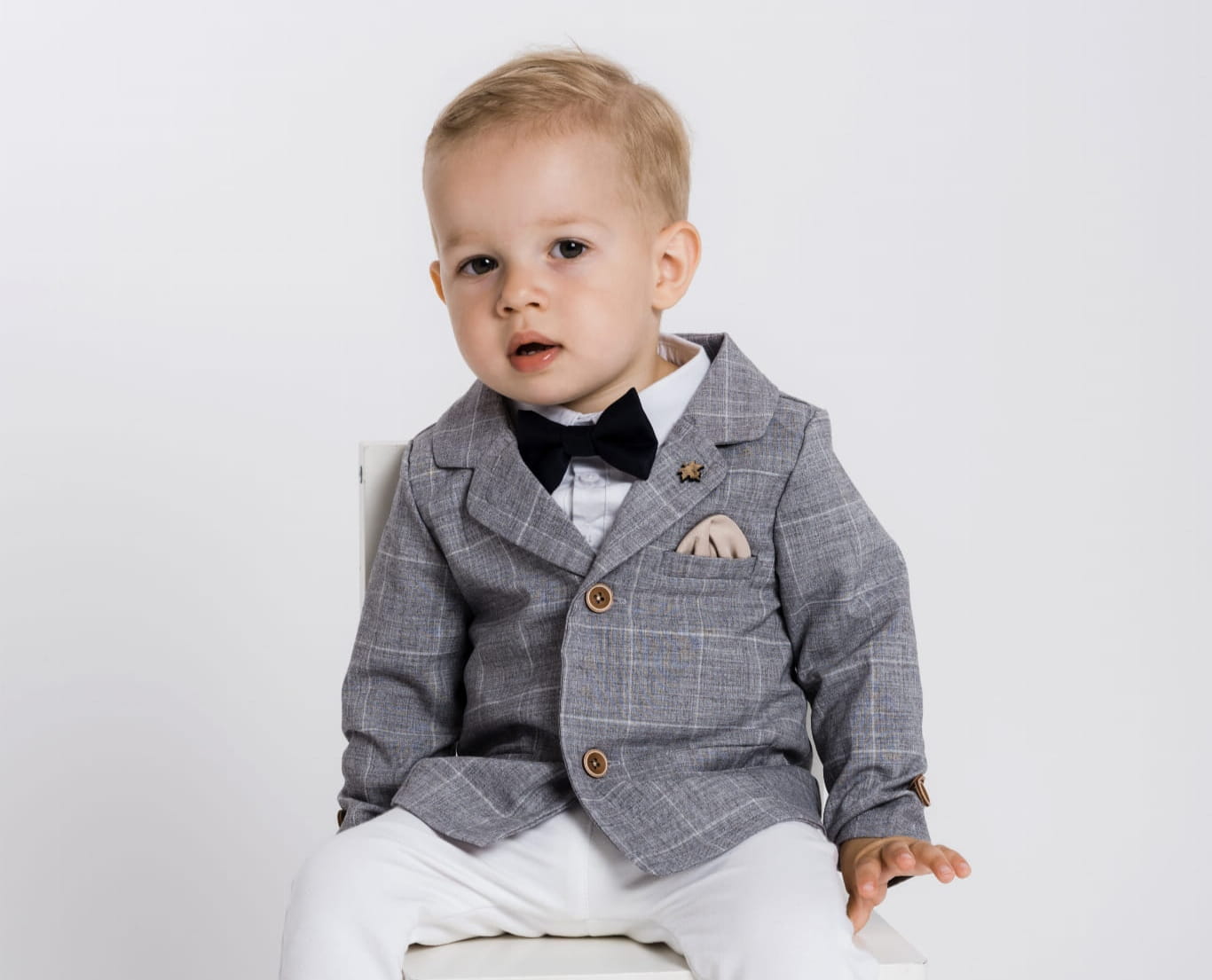 LaFerio Antiga Marynarka dla chłopca szara 92-116cm