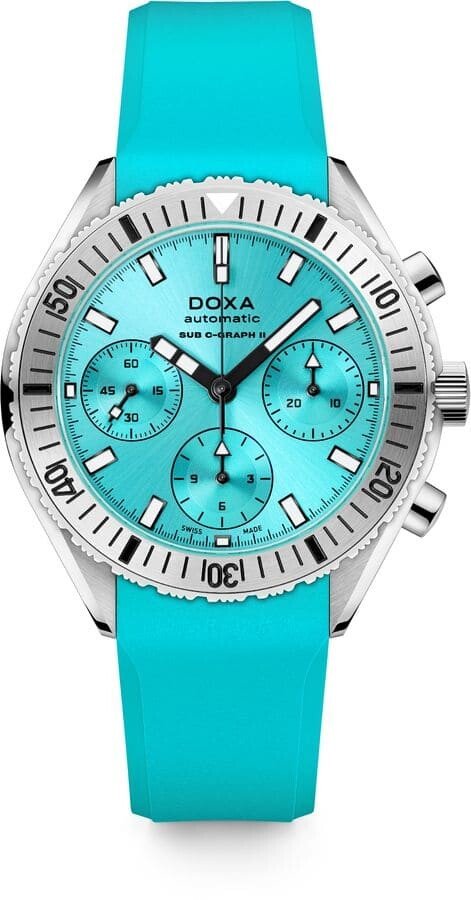 Zegarek męski DOXA SUB SUB 200 C-GRAPH II Aquamarine 797.10.241.25