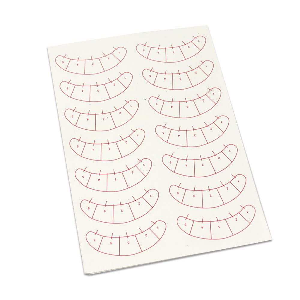 Samoprzylepne podkładki pod rzęsy 1 arkusz 14 szt