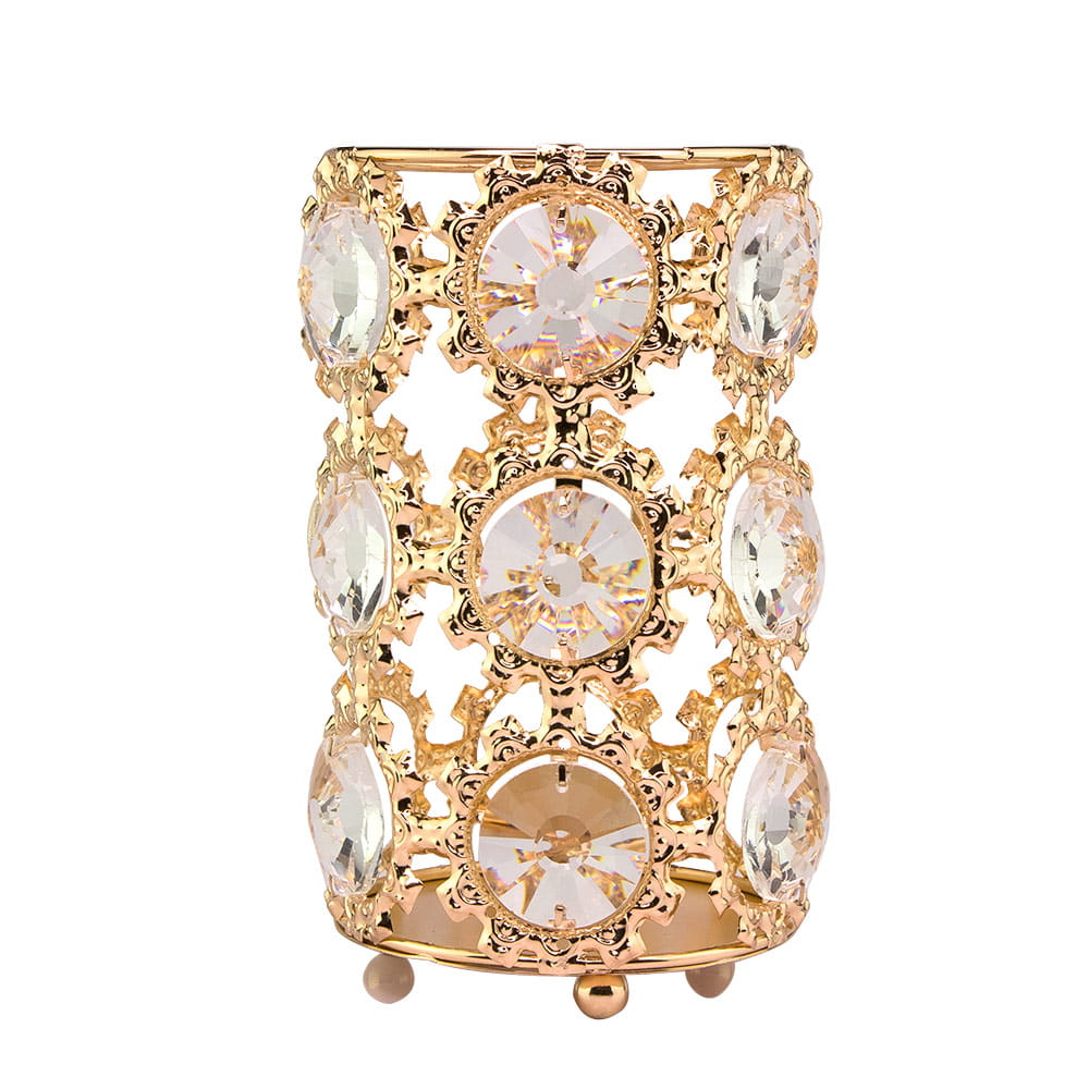 Stojak organizer pojemnik na pędzelki Złoty Nr 4