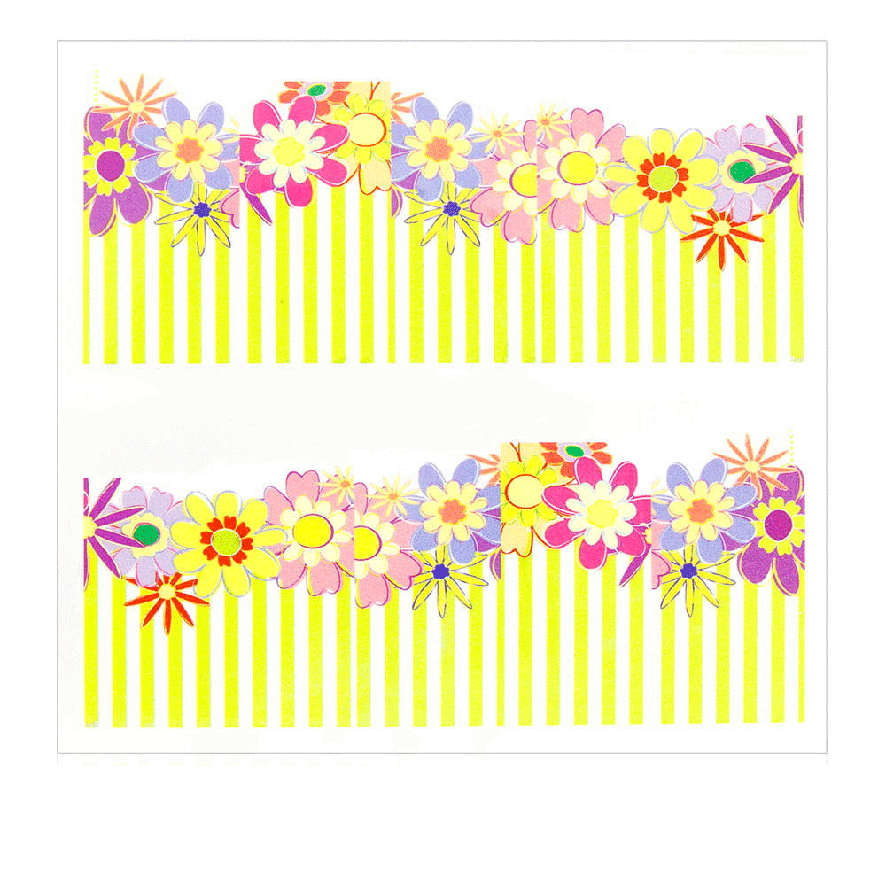 Naklejki wodne do paznokci arkusz 7 x 6,5 cm na 10 palców c Nr 176