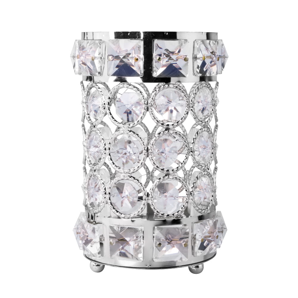 Stojak organizer pojemnik na pędzelki Srebrny Nr 1