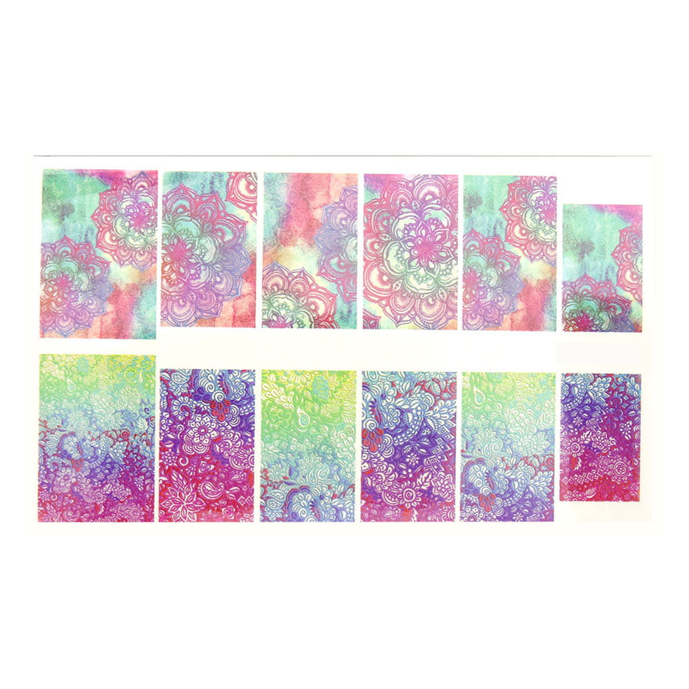 Naklejki wodne do paznokci arkusz 9 x 5,5 cm a Nr 662