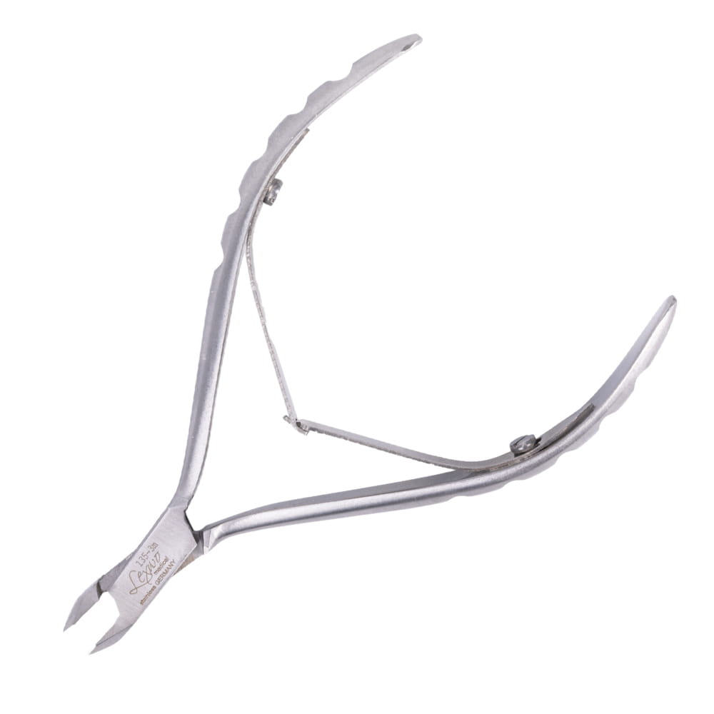 Cążki profesjonalne Lexwo do skórek srebrne 135 - 3 mm