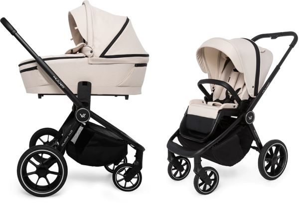 Muuvo Quick 4.0 - uniwersalny wózek głęboko-spacerowy 2w1 -Desert Sand
