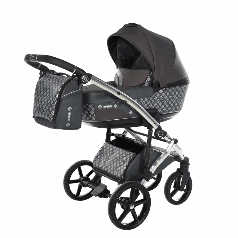 Tako Laret Imperial - uniwersalny wózek głęboko-spacerowy 2 w 1-16 Graphite+Silver