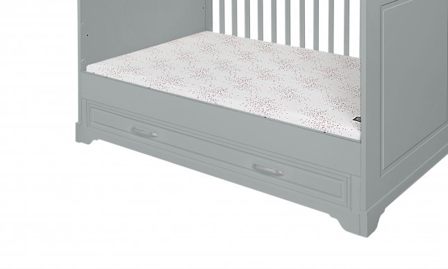 Novelies, Melody - szuflada do łóżeczka 70x140-Szary