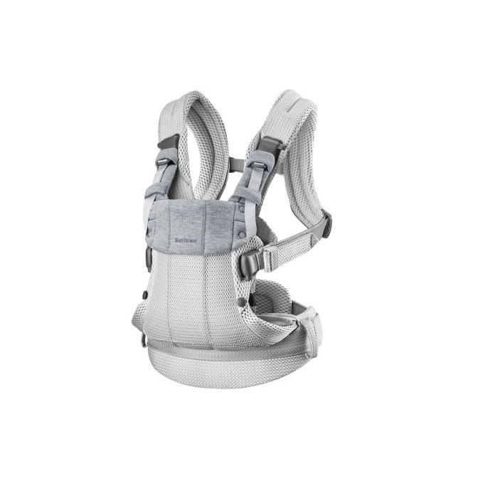 BabyBjorn Harmony 3D Mesh - nosidełko dla dzieci od narodzin do 3 roku życia-Srebrny