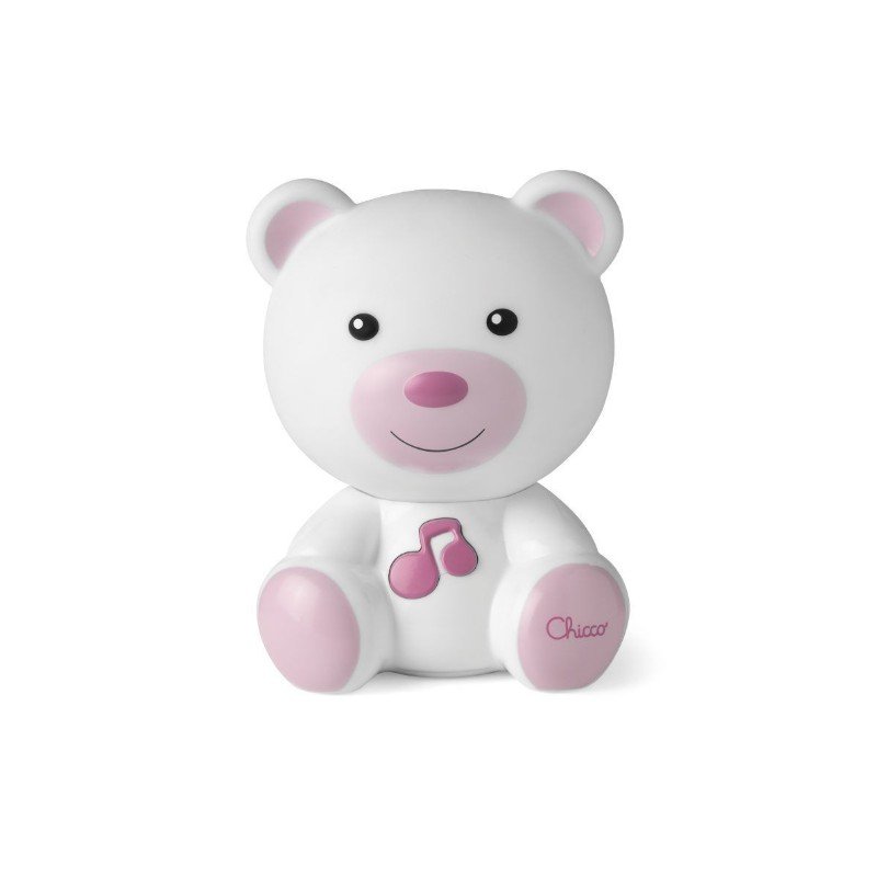 Chicco Lampka nocna-Miś-Różowy