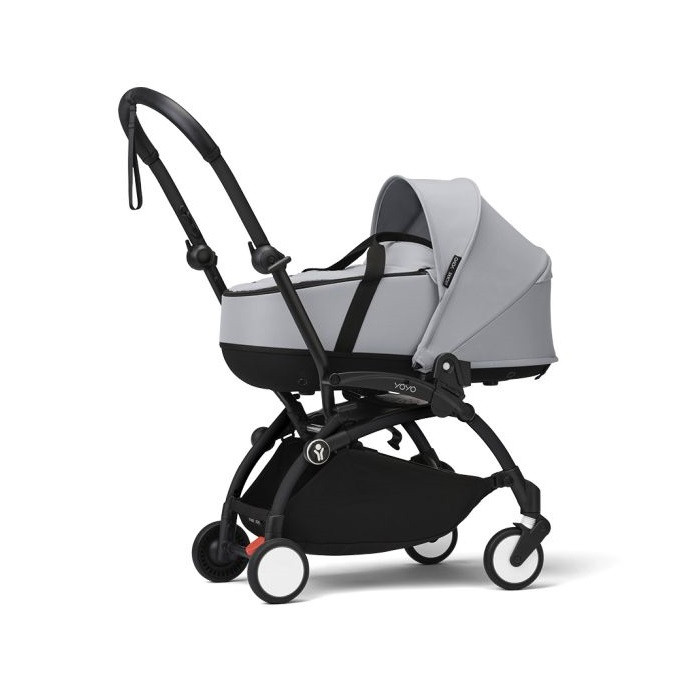 Stokke Yoyo 3 - wózek spacerowy z gondolą-Stone/ Czarna rama