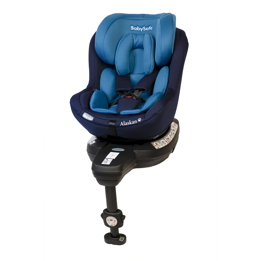 BabySafe Alaskan - fotelik obrotowy od urodzenia do 105 cm wzrostu-Niebieski