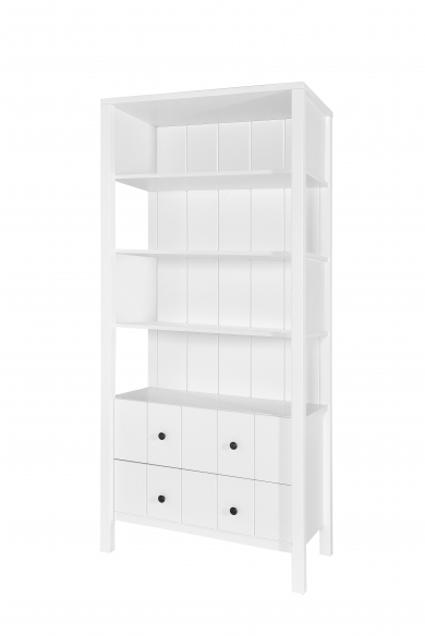 Novelies, Allpin - regał z szufladami-Biały