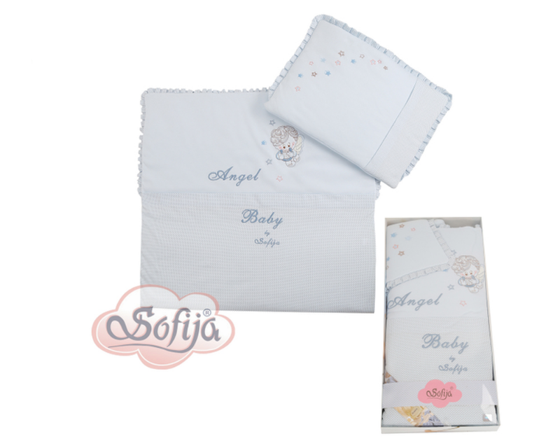 Sofija, Komplet Moli 2 części do wózka i kołyski-Niebieski