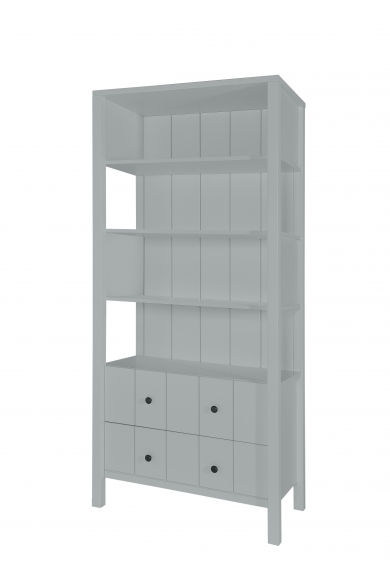 Novelies, Allpin - regał z szufladami-Szary