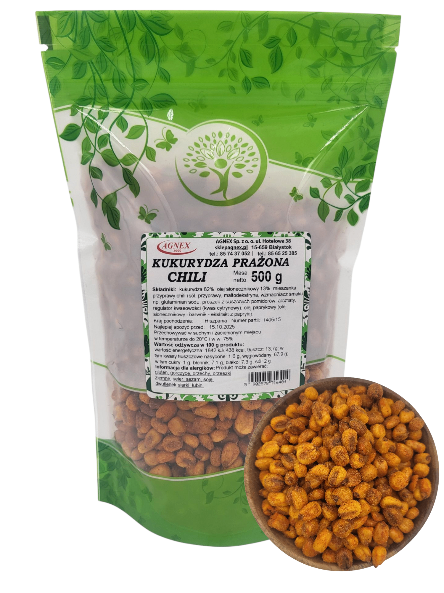 Kukurydza prażona CHILI 500g