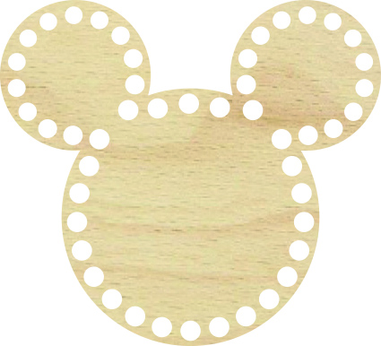 Baza dno koszyka myszka miki do makramy prezent święta 14cm, 8mm