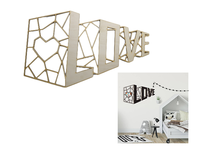 Drewniana tabliczka, obraz, ramka na zdjęcie dziecka napis LOVE