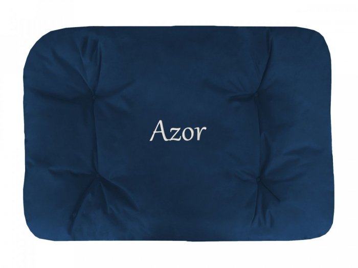 Legowisko Z IMIENIEM TWOJEGO PSA 115x80 cm - granat