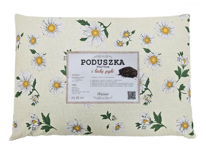 Poduszka z łuską gryki 50x70 wz. 2 rumianek